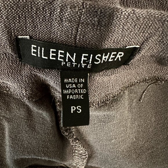 Eileen Fisher Pull On Crop Stretch Pants Gray W28"xL22.5" Womens Petite Small PS - Picture 3 of 7